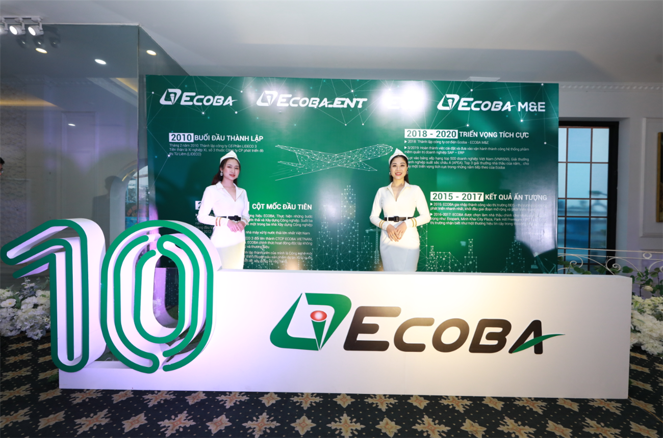 Kỷ niệm thành lập <br> Công ty cổ phần Ecoba Việt Nam <br> Số lượng: 600 người